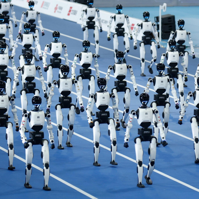 Robots break human records at World Humanoid Robot Games in Beijing